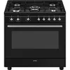 Image de Piano de cuisson - Smeg - CX91GMBL - Gaz - Électrique - 90 cm Noir