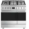Image de Cuisinière Dual Fuel Smeg Sinfonia C92gpx2 90 X 60 Cm 2 Fours Inox