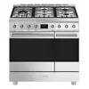 Image de Cuisinière dual fuel 90x60 5 feux gaz 2 fours pyrolyse 8225370