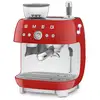 Image de Smeg - robot café 20 bars rouge egf03rdeu - EGF03RDEU
