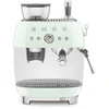 Image de Machine À Expresso Avec Broyeur 20 Bars Vert D'eau Smeg Egf03pgeu EGF03PGEU