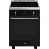 Image de Smeg Classica C6ipblt2 Four Et Cuisinière Electrique Plaque Avec Zone À Induction Noir
