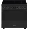 Image de Smeg Concert C9imn2 Four Et Cuisinière Electrique Plaque Avec Zone À Induction Noir