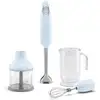 Image de Smeg Hbf03pbeu Blender Mélangeur Par Immersion 700 W Bleu Clair, Acier Inoxydable