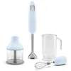 Image de Smeg Mixeur plongeant multifonction 700w bleu azur - HBF03PBEU