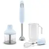 Image de Smeg - mixeur plongeant multifonction 700w bleu azur hbf03pbeu - HBF03PBEU