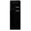 Image de Réfrigérateur Smeg Vintage Noir 294 L Pose Libre Haut 2 Portes