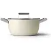 Image de Smeg - faitout crème mat 24cm + couvercle csf2412crm - CSF2412CRM