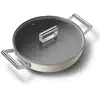 Image de Smeg - sauteuse crème mat 28cm + couvercle dpf2812crm - DPF2812CRM