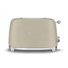 Image de Toaster 2 tranches Années 50 Beige Lin Mat, SMEG - SMEG