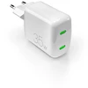 Image de Chargeur Pour Téléphone Mobile Puro Bloc Secteur Minipro Double Usb C 35w Blanc