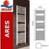 Image de Sèche-serviette eau chaude étroit Arès - Blanc- 592 W - Irsap
