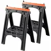 Image de Lot de 2 tréteaux pliants - TOOD - Charge maximale 200 kg - Dimensions 60x10x80 cm