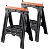 Image de 2 tréteaux pliants 60 x 10 x 80 cm charge maximale 200 kg TOO8019053040361