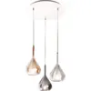 Image de Lustre Suspension Led Lila En Métal Et Verre Borosilicate 3481-47-297 Fabas Luce