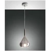 Image de Lustre Suspension Led Lila En Métal Et Verre Borosilicate Fumé 3481-40-126 Fabas Luce