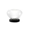 Image de Brena - Lampe De Table Transparente Fabas Luce - Lampe Tactile Led 11w Dimmable - Verre Borosilicate Transparent Concave