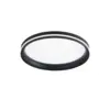 Image de Isy - Plafonnier Led Fabas Luce Aluminium - Led Intégrée 52w Ip20 Noir