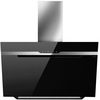 Image de ELICA hotte murale MAJESTIC 90 cm (Noir - Acier Inox et verre)