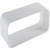 Image de ELICA raccord rectangulaire KIT0121001 227x94x80 mm pour hotte aspirante NIKOLATESLA (Blanc - plastique)