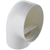 Image de ELICA raccord circulaire courbe 90° KIT0121006 Ø157 mm pour hotte aspirante NIKOLATESLA (Blanc - plastique)