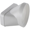 Image de ELICA raccord horizontal circulaire rectangulaire KIT0121008 227x94 - Ø153 mm pour hotte aspirante NIKOLATESLA (Blanc - plastique)