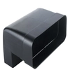 Image de ELICA raccord vertical courbe 90° KIT0121011 pour hotte à évacuation NIKOLATESLA (Noir - plastique)