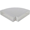 Image de ELICA raccord horizontale courbe 90° KIT0121016 218x55 mm pour hotte en recyclage NIKOLATESLA (Blanc - plastique)