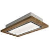 Image de ELICA hotte au plafond LULLABY évacuation (Chêne - Bois naturel et acier blanc)