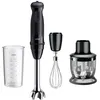 Image de Mixeur - BRAUN - MultiQuick 5 - 1000W - EasyClick System Plus - Bol hachoir 500ml - Verre doseur 600ml - Noir