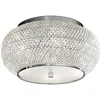 Image de Plafonnier - Ideal Lux - Pasha - Chrome - 6 Ampoules E14 - Élégance Chic
