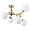 Image de Plafonnier - Ideal Lux - NODI PL5 - Métal chromé - Verre soufflé - 20 ampoules G4/E14