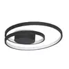 Image de Ideal lux oz plafonnier semi-encastré à led intégré, noir, 4350 lm, 3000 k