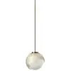 Image de Ideal lux bloom suspension globe en laiton de 12 cm, 1 x g9