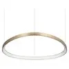 Image de Ideal lux gemini suspension led intégrée en laiton, 6600 lm, 4000 k