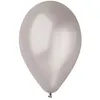 Image de 50 BALLONS LATEX MÉTALLISÉS ARGENT BIO 30 Gris Argent