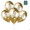 Image de 5 Ballons 50 Ans - 33 Cm - Doré