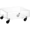 Image de EMPORIUM table basse avec roulettes ANDY (Andy 1 - Verre acrylique)