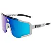 Image de Lunettes Scicon Aeroscope blanc avec verre multi-miroir bleu