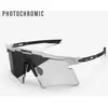 Image de Lunettes Scicon Aeroshade 2.0 Titanium blanc avec verres photochromiques gris