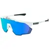 Image de Lunettes Scicon Aeroshade Kunken blanc avec verres multi-miroir bleu