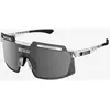 Image de Lunettes Scicon Aerowatt Foza Crystal blanches avec verres gris à effet miroir.