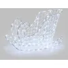 Image de Traineau lumineux du père noël 3D cristaux acryliques 120 LED blanc froid fixe extérieur professionnel Lotti