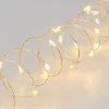 Image de Guirlande lumineuse 20M 400 MicroLED blanc chaud 8 modes câble métal argenté 12V Lotti
