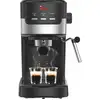 Image de Sirge CREMAEXPRESSO+ Machine à expresso et Cappuccino avec 2 filtres, 1100 W, 15 bar [POMPA MADE IN ITALY], Réservoir d'eau 1,25 L Amovible   Buse Vapeur Cappuccino, NOIRE CREMAEXPR+