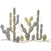 Image de Décoration Murale En Métal "cactus" 90cm Multicolore