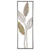 Image de Panneau décoratif 3d en métal marron et bois 30,5x1,90x91 cm