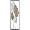 Image de Déco Murale Encadrée En Métal "foglie" 99cm Argent & Or