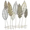 Image de Déco Murale en Métal Foglie 87cm Argent & Or