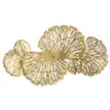 Image de Décoration Murale Horizontale En Métal "iris" 115cm Or